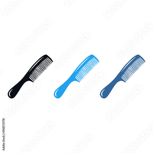 icon of women's beauty salon, hairdresser, hair scissors, mirror, comb, salon needs