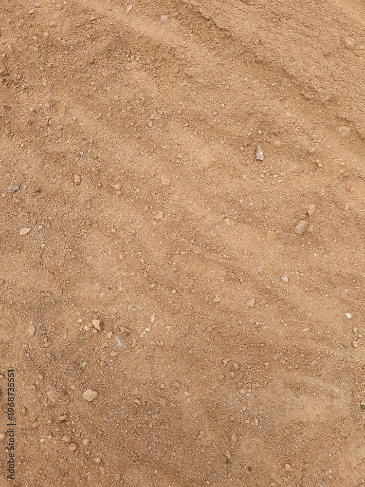 Fototapeta premium Top view Soil texture background. Sand .