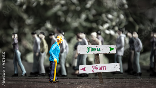 Signposts the direct way to morality versus profit