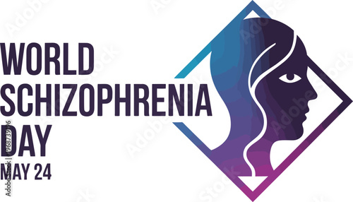 Schizophrenia day awareness ribbon schizophrenia awareness