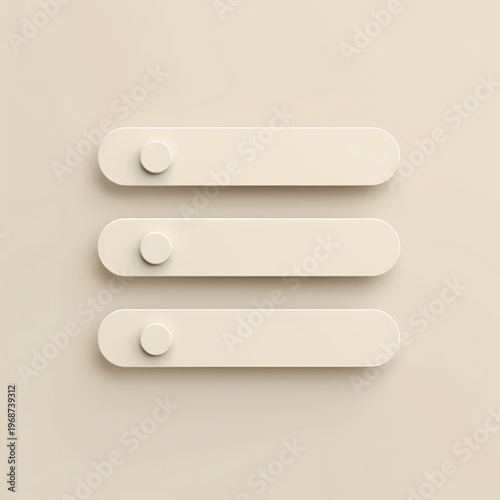 Minimalist wooden craft materials arranged neatly on a neutral surface