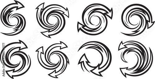 Elegant cursive and script letter g designs in ink calligraphy style Vector