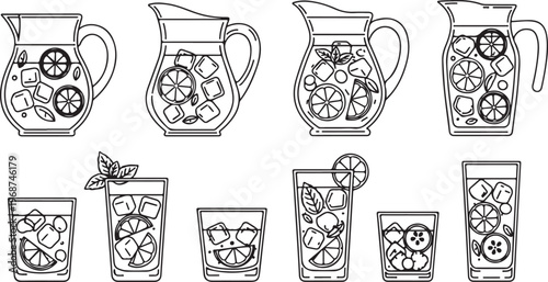 Collection of vintage metal signs with intricate celtic knot designs Vector