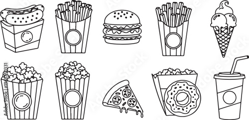 A collection of unique ceramic vessels with intricate geometric and floral designs Vector