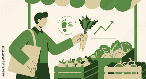 Sustainable Consumption And Agricultural Market Trends Displayed