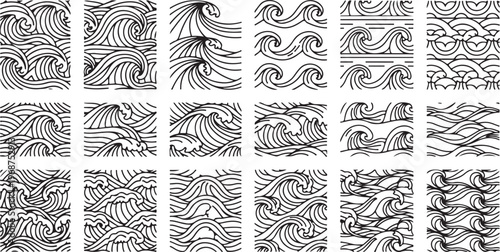 Intricate sketches of animals and ornate patterns in black and white Vector