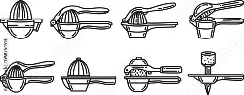 Old fashioned tools for cutting and carving metal and wood Vector
