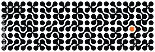 Geometric pattern background wallpaper. Connected dots circle pattern vector design illustration isolated