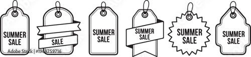 Illustrated sequence of a sale bag being transferred through various modes Vector