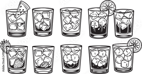 A collection of antique silver boxes with intricate engravings and decorative patterns Vector