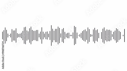 Audio wave visualization on a transparent background, audio waveform spectrum animation,  glowing digital minimalist sound wave animation, Audio Equalizer Background Animation in 4k