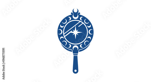 Astrology symbol on a decorative background.