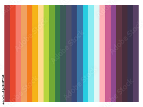 Abstract Vibrant Vertical Stripes Background with Gradient Color Palette
