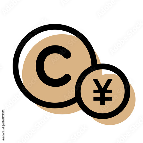 コインと円マークのアイコン
