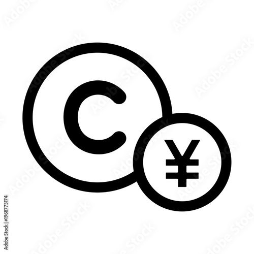 コインと円マークのアイコン