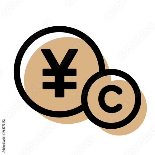 円マークとコインのアイコン