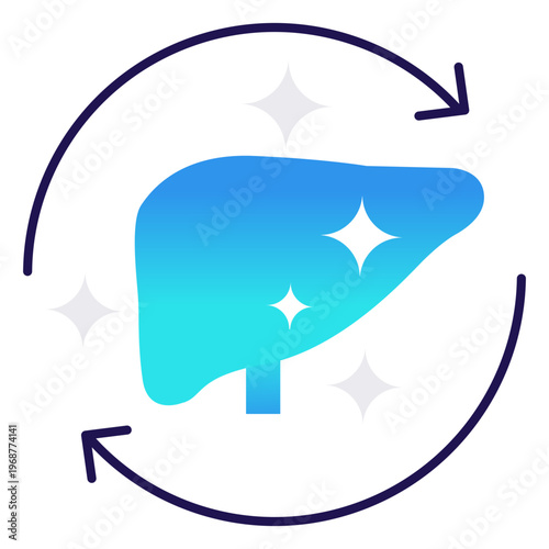 Liver Detox icon, Cleanse and Regenerate Your Liver with Advanced IV Detoxification Therapy, Restore Liver Health and Remove Toxins with Powerful Liver Detox Drip icon