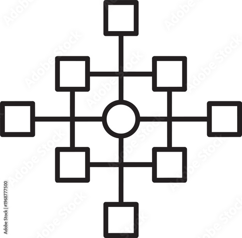 Stakeholders Icon Black Vector