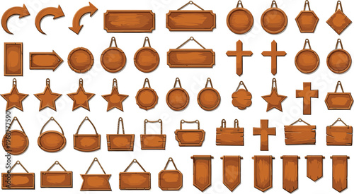 Vector illustration set of cute grizzly and polar bears in various poses including sitting standing and waving alongside decorative blue and brown paw print icons