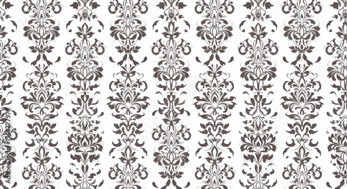 Classic vintage damask pattern ideal for luxury interior styling