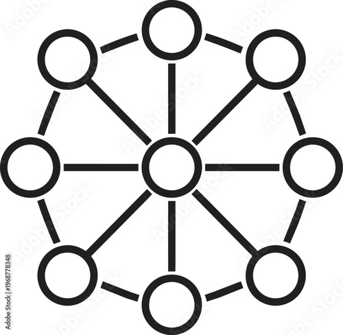 Stakeholders Icon Black Vector