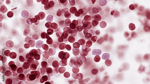 High level of red blood cell in Polycythemia vera, 3d illustration,