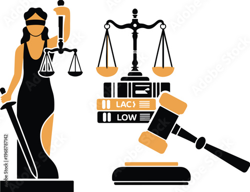 justice gavel and law