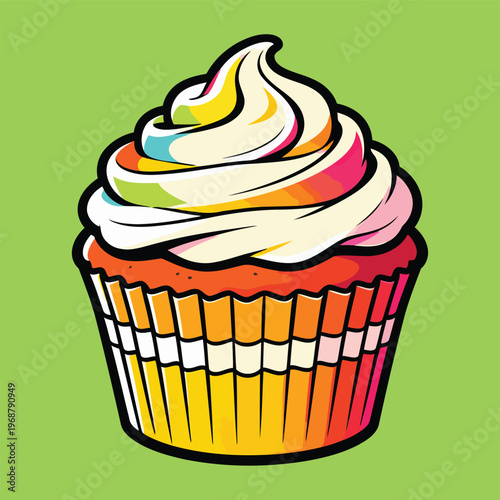  cupcake vector image