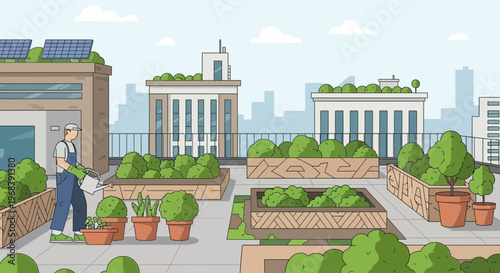 Urban Rooftop Gardening Oasis Sustaining City Ecosystems