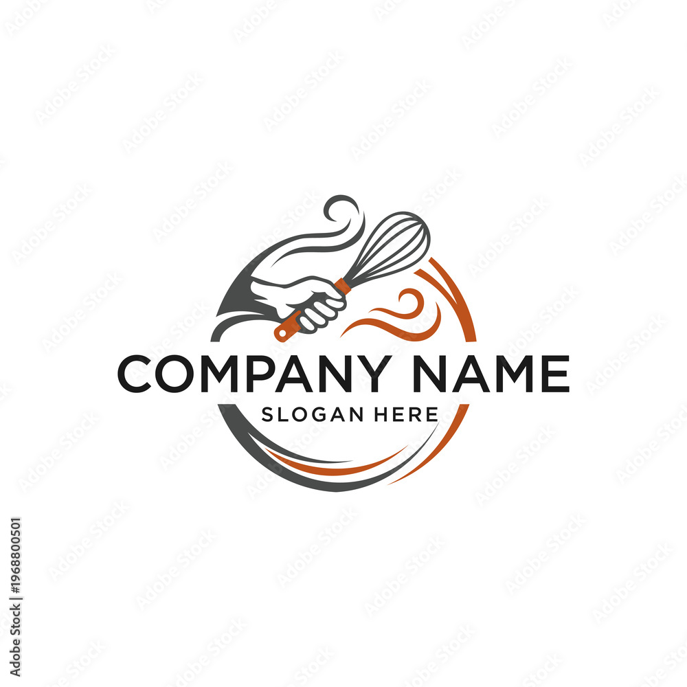 Fototapeta premium Bakery and Pastry Chef Logo Design