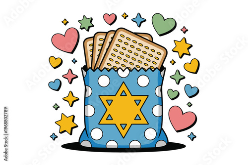 Colorful Pencil Sharpener with Colorful Hearts and Stars