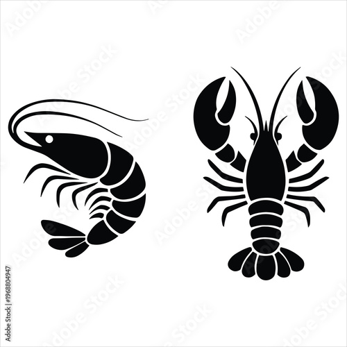 vector illustration of a lobster
