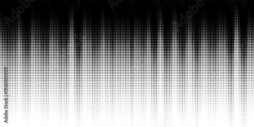 Halftone line gradient texture. Black diagonal stripe gradation background. Repeated slanted strokes pattern backdrop. Vibrating parallel lines wallpaper. Vanish oblique moire overlay. Vector