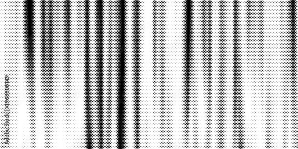 Fototapeta premium Halftone line gradient texture. Black diagonal stripe gradation background. Repeated slanted strokes pattern backdrop. Vibrating parallel lines wallpaper. Vanish oblique moire overlay. Vector