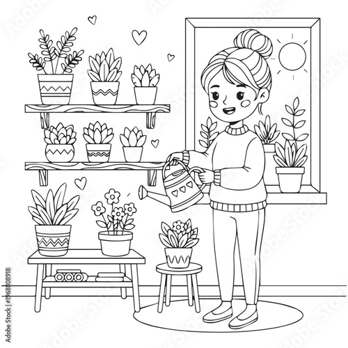 Cozy Moms Cute Coloring pages