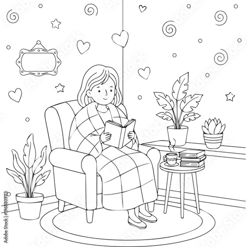 Cozy Moms Cute Coloring pages