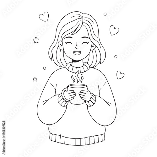 Cozy Moms Cute Coloring pages