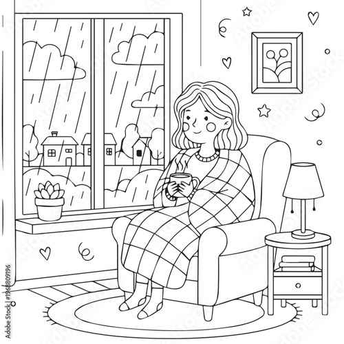 Cozy Moms Cute Coloring pages