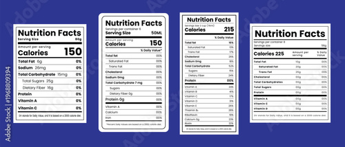 nutrition facts label, supplement facts template, vitamin facts ,nutrition fact template vector illustration calendar,editable Pet Nutrition Facts.
