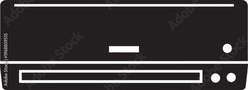 Air Conditioning Unit Icon Black Vector
