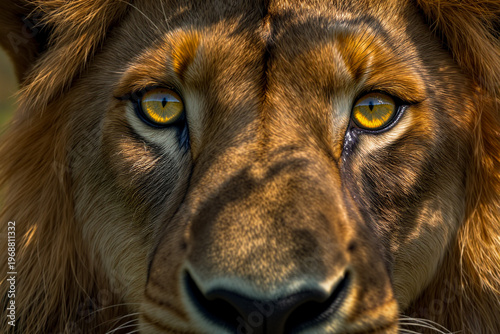 Flux 8K Sovereign King Reveal: Extreme Close-Up Lion Staring Directly Into Camera