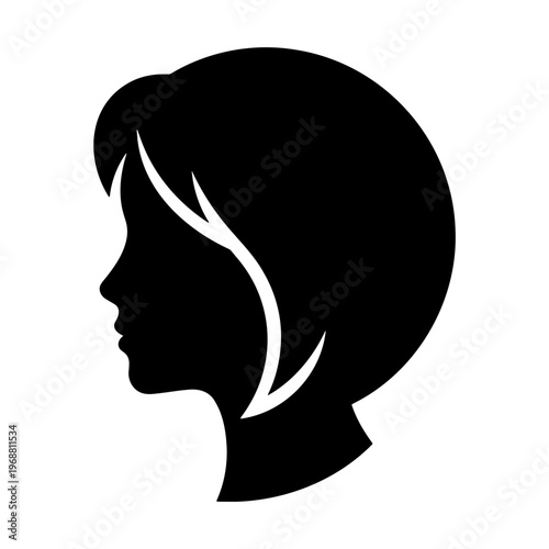 Find the perfect bob haircut silhouette vector for your next design project and inspiration