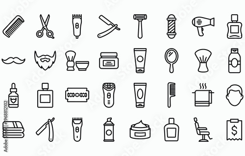Shaving tools and traditional barber shop