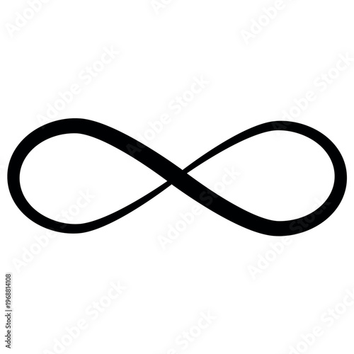 Minimalist infinity sign sh...