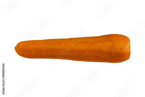 Peeled orange carrot isolat...
