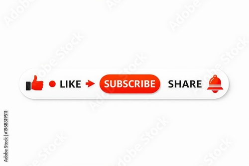 Engagement prompt featuring like, subscribe, and share buttons for online content