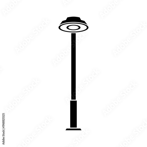 Black Street Light Pole Lamp Post.