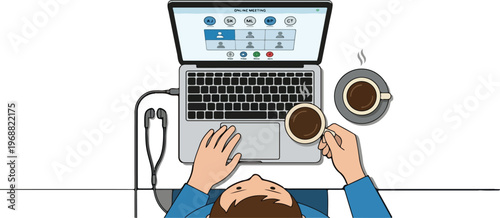 Girl holding a coffee mug and smiling