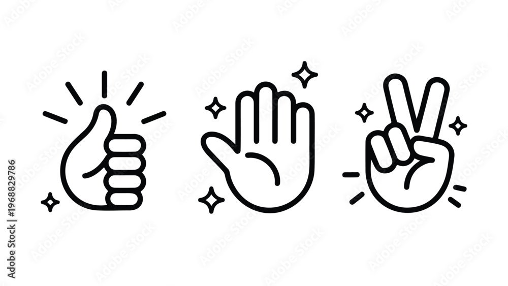 Fototapeta premium hand print vector illustration