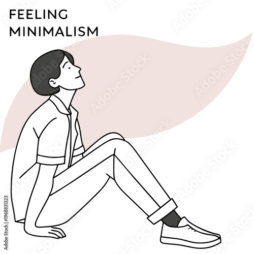 A man sitting on the floor with his legs bent